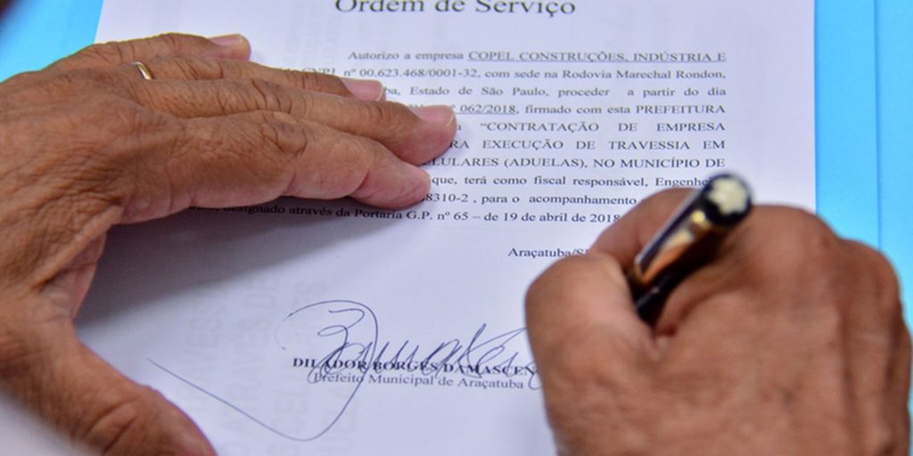 Assinada ordem de serviço para ponte da Água Limpa – Folha da Região