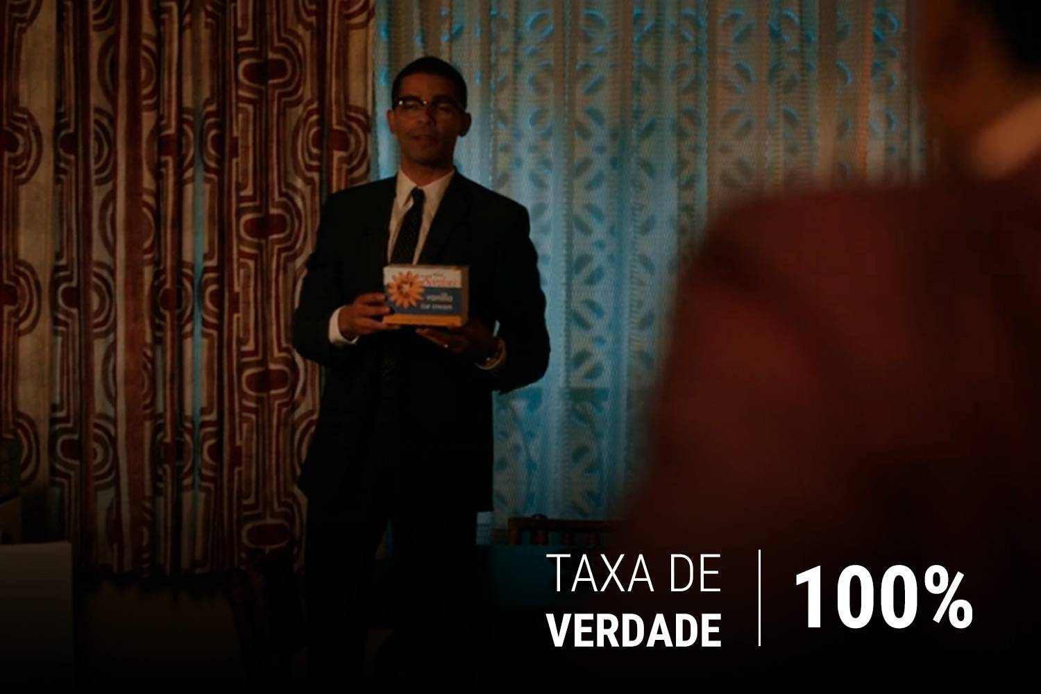 O prato principal da noite foi sorvete de baunilha