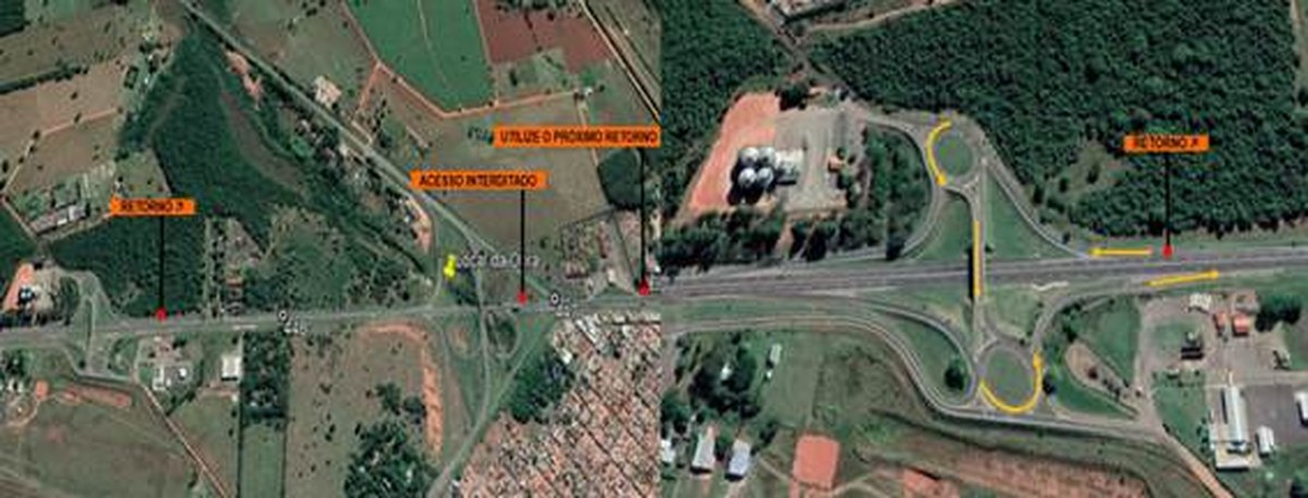 Obras interditam alça de saída da Rodovia Raposo Tavares em Assis