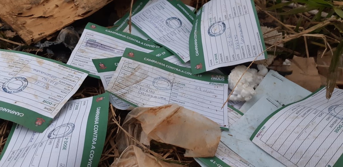 Prefeitura de São Roque apura descarte de carteirinhas de vacinação contra Covid-19 em lixão | Sorocaba e Jundiaí | G1