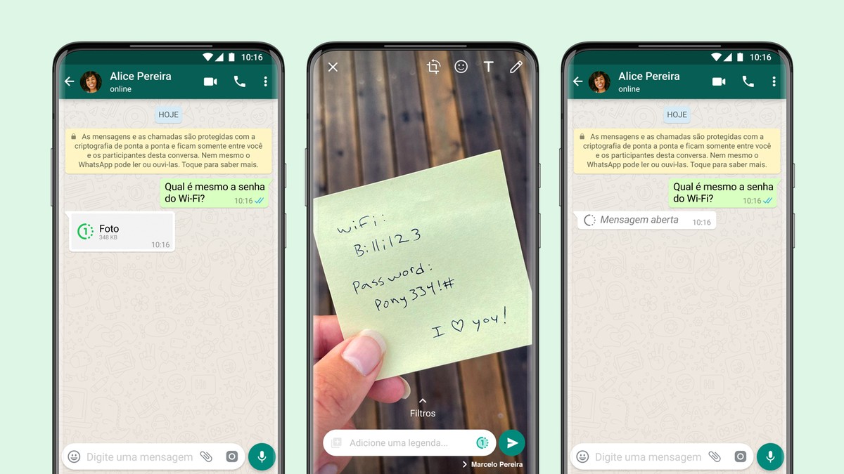 WhatsApp lança função para enviar foto temporária com visualização única | Redes sociais | TechTudo