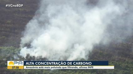 Estudo do INPE aponta que áreas da floresta amazonia estão emitindo mais gás carbônico